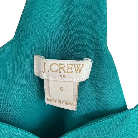 J. Crew Kelly Green Scallop Razor Back Tank - Size 6 - Picture 4 of 5